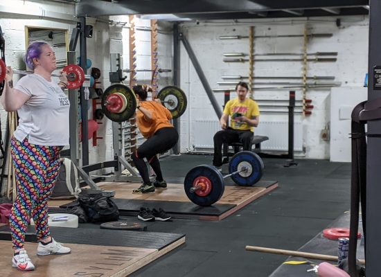 Asylum Powerlifting Squad training