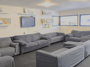 Lounge seating area