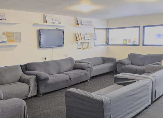 Lounge seating area